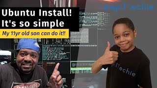 Ubuntu Install | So simple my 11 year old can install it