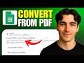 How to Convert PDF to Google Sheets (Tutorial 2026)