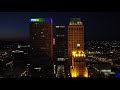 Downtown Tulsa, OK at Night - Drone Video - DJI Mini 2