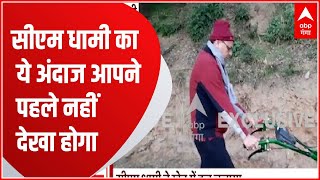 Uttarakhand News: Tehri में CM Dhami का अनोखा अंदाज, खेत में हल चलाते दिखे सीएम