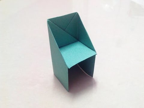 How to make an origami chair step by step. How to make an origami chair step by step.