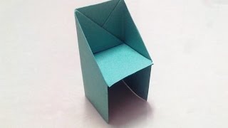 How to make an origami chair step by step.