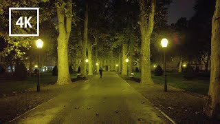 Walking Zagreb by Night, Croatia - 4K Binaural