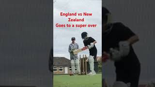 England vs New Zealand goes to a super over #bazball #worldcup #C5cricket