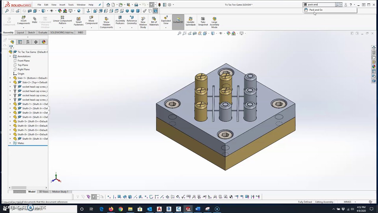 Pack And Go In SolidWorks - YouTube