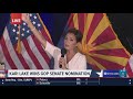 Kari Lake speaks after AP declares AZ Republican Senate race