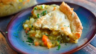 Vegan Veggie Pot Pie w/ Store Bought Crust - Easy!