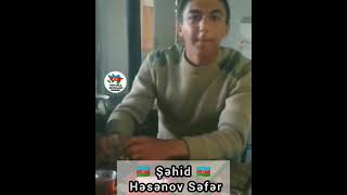 🇦🇿 Şəhid 🇦🇿 HƏSƏNOV SƏFƏR in şəhadətindən öncəki video kadrı. Neftçala rayonu Xıllı qəsəbəsi.