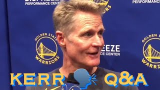 📺 Entire KERR Q&A: Jordan Poole starring again; Stephen Curry play or not controversy; Wiggins