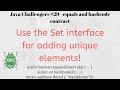 Java Challengers #29 - equals and hashcode contract