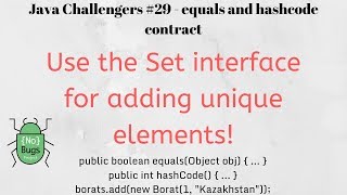 Java Challengers #29 - equals and hashcode contract