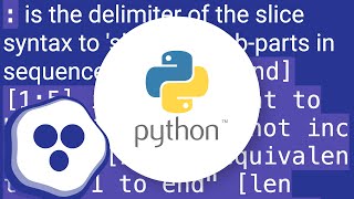 Colon (:) in Python list index