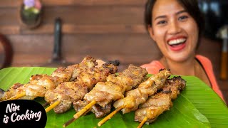 How to Cook MOO PING | Thai Pork Skewers Recipe | Thai BBQ Pork