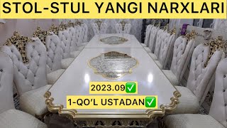 STOL-STUL SO’NGGI NARXLARI VA YANGI DIZAYNLARI. 1-QO’L USTADAN VIDEO ABZOR. ISHLAB CHIQARISH JOYIDAN