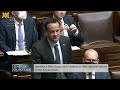 leo varadkar and michael healy rae have heated exchange in the dáil