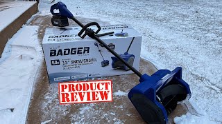 Review of The Wild Badger 40V Cordless 12” Snow Shovel! / Plenty of Power!