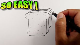 How to draw a bread easy | Simple Drawing