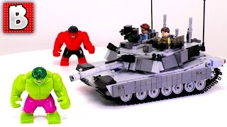 Custom LEGO Tank Fights Hulk In Our LEGO City!!! | M1 Abrams MOC By Andrew Somers | Review