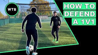 How To Defend A 1v1 In Football | Learn With The 3 P’s!