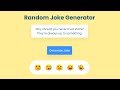 Joke Generator using Html, Css and Javascript | Web development | Analyze Code