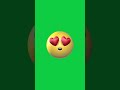 emoji animation smiling face with heart eyes green screen free emoji emojichallenge