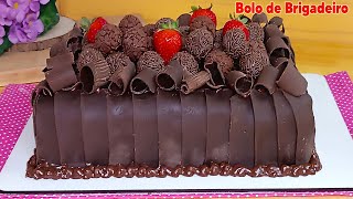 FAÇA SEU BOLO DE ANIVERSÁRIO DE BRIGADEIRO CREMOSO