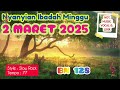 nyanyian ibadah minggu 2 maret 2025 hkbp bahasa indonesia not musik vocal dan lirik