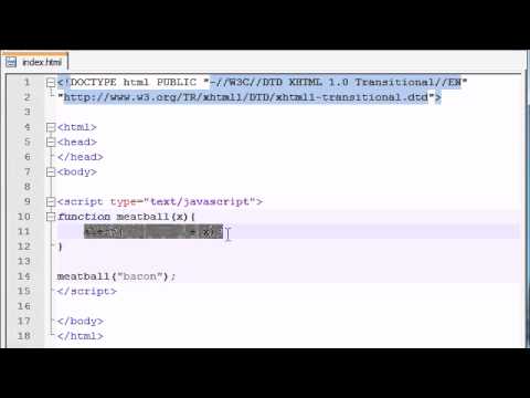Beginner JavaScript Tutorial - 7 - Using Parameters with Functions Beginner JavaScript Tutorial - 7 - Using Parameters with Functions