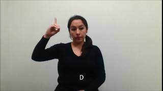 Handshape D Captioned