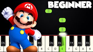 Super Mario Theme | BEGINNER PIANO TUTORIAL + SHEET MUSIC by Betacustic
