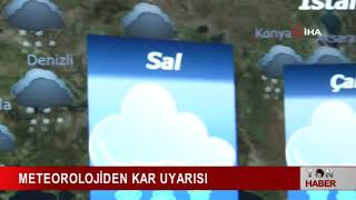 METEOROLOJİDEN KAR UYARISI