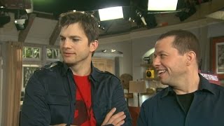 Ashton Kutcher & Jon Cryer Get Serious (Kind Of) About 'Two and a Half Men' Series Finale