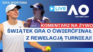 IGA ŚWIĄTEK VS EVA LYS KOMENTARZ NA ŻYWO, AUSTRALIAN OPEN