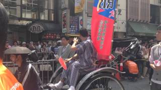 2014/6/1　中村勘九郎　渋谷を人力車でお練り