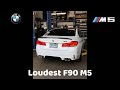 Loudest F90 M5 Cold Start & Revs [Headphone Warning]