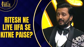 Ritesh ne liye IIFA se kitne paise?