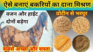 बकरी के लिऐ दाना मिश्रण कैसे तैयार करें bakri ke liye dana kese banaye/goat feed/ #goatfarming#bakri