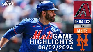 Mets vs Diamondbacks (6/02/2024) | NY Mets Highlights | SNY