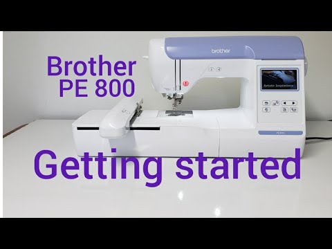 Brother PE 800: How To Change Needle, Install Bobbin, And Thread ...