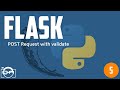 Python - Flask - basic post data with validation - python flask intro