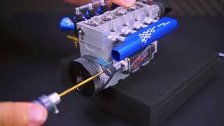 How to Assembly 4 Cylinder Engine Nitro Engine - V4 Engine