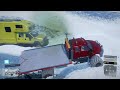 my tow truck crashed through a snowy lake in snowrunner mods multiplayer