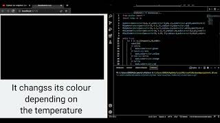 3D Thermometer | Homework solution to @paulmcwhorter's Python 3D Graphics Tutorial 6: