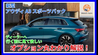 新型アウディA3 スポーツバックのグレード\u0026オプション解説! おすすめオプションも紹介！