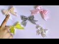 easy satin ribbon bow in 2 minutes 🎀