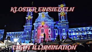 KLOSTER EINSIEDELN SWITZERLAND 🇨🇭 LIGHT SHOW ILLUMINATION