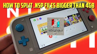 Quick and easy way to split .NSP files larger than 4gb in size.