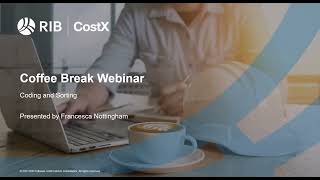 RIB CostX Coffee Break Webinar - Coding and Sorting