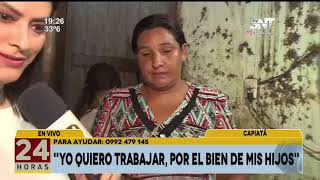 Norma se dedica al reciclaje para y sus cinco hijos