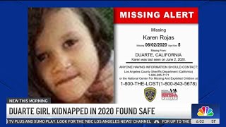 Duarte girl kidnapped in 2020 found safe
